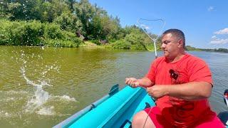 We catch and fry Wild Fish for Dinner on the River Bank. Fishing 2024 / Fried fish / Recipes