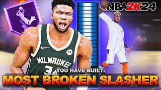 This 7'0 PURE SLASHER BUILD is THE MOST BROKEN SLASHER BUILD IN NBA 2K24! BEST CENTER BUILD NBA2K24!