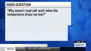 Good Question: Why doesn’t road salt work when the temperature drops?