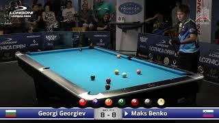 Georgi Georgiev vs Maks Benko - Quarter Final - Longoni Loznica Open 9ball @milanbalkanic