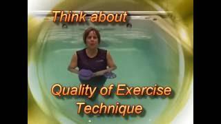 Working on Posture with Aquatic Fitness Exercise