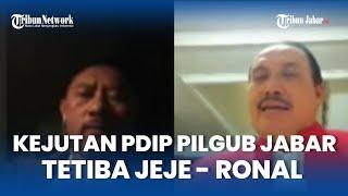 PILGUBJABAR! DIKIRA ONO-ABDI, Ono-Jeje, Ternyata PDIP Jabar Daftarkan Jeje-Ronal