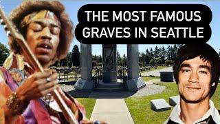 THE MOST FAMOUS GRAVES IN SEATTLE - VISITING JIMI HENDRIX, BRUCE LEE, AND MORE - CEMETERY TOUR 2025
