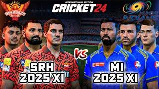 SRH 2025 vs MI 2025 - Updated Squad Matches - Cricket 24 #5