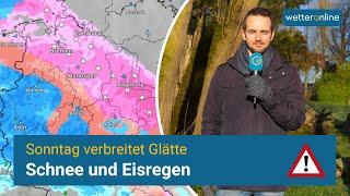 ️Schnee und Eisregen - Brisante Wetterlage am Sonntag