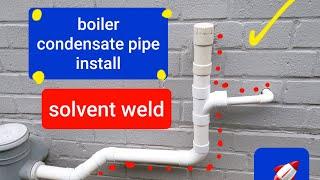 boiler condesate pipe installation 