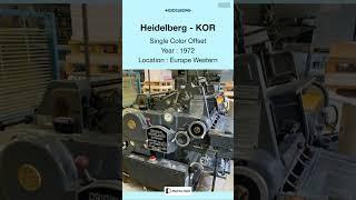 Used Offset Machine For SALE | Heidelberg - KOR @Machinedalal