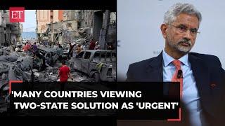 EAM Jaishankar on Gaza war: Increasing number of countries viewing two-state solution as 'urgent'