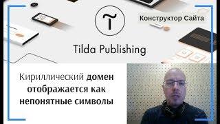 Кириллический домен отображается как непонятные символы | Тильда Конструктор для Создания Сайтов