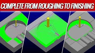 From roughing to finishing - Delcam Powermill 2020 tutorial - delcam programming