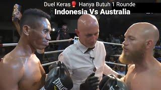 Cuma Butuh Satu Ronde Duel Petinju Indonesia Vs Petinju Australia Belum Satu Menit TKO