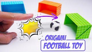 Easy origami FOOTBALL TOY ||  Origami Goalpost