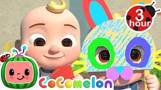 JJ's Art's & Craft Masks | CoComelon Nursery Rhymes and Kids Songs | 3 HOURS | After School Club