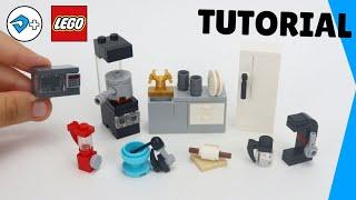 LEGO KITCHEN furniture and accessories - TUTORIAL