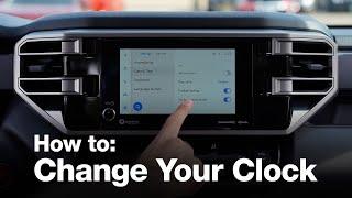 How To Change The Time In Your Toyota | Walser Toyota