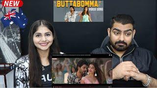 BUTTABOMMA Full Video Song Reaction by an AUSTRALIAN Couple | #AlaVaikunthapurramuloo | Allu Arjun |
