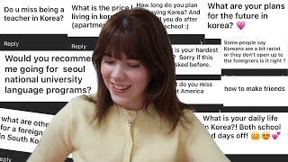 Cozy Korea Q&A ️ // SNU language school, teaching again, future plans, life in Korea, etc.