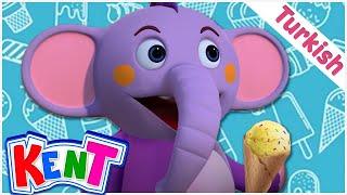 Kent The Elephant  | Dondurma ile Renkleri Öğrenin | Çocuklar Videoları | Sevimli Fil Kent