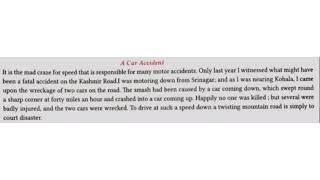 Paragraph on A CAR ACCIDENT in english || Paragraph writing ||  Paragraph writing on A Car Accident|