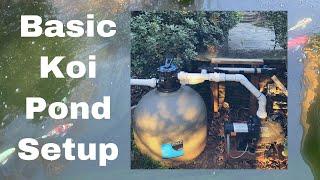 Beginner's note on the Basic Koi Pond setup - The Pond , The Filter and the Pump  錦鯉池基本設備