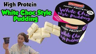 High Protein White Choc Style Pudding von Ehrmann