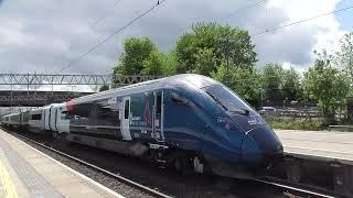 Stafford Railway Station 807007 AWC Evero arriving at P5 on 9F19 on 25th May 2025