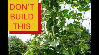 Cattle panel trellises don't work. Here is the reason and fix.