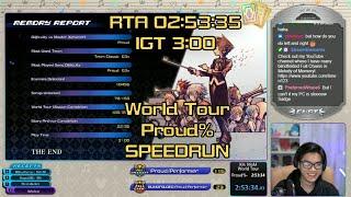 Kingdom Hearts: Melody of Memory - World Tour Proud% Speedrun【PC | WORLD RECORD】