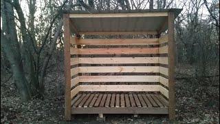 DIY Firewood Storage Shed