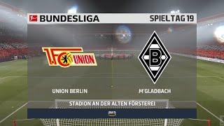 1. FC Union Berlin : Borussia Mönchengladbach 19. Spieltag  FIFA 21 Bundesliga  Gameplay Deutsch