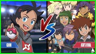 Pokemon Battle Series: Goh Vs All Ash's Rivals (Gary, Paul, Barry, Sawyer, Alain, Gladion, Leon)