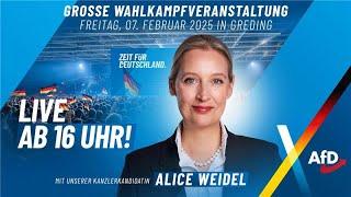 Live: Mega-Veranstaltung mit Alice Weidel in Greding! - AfD