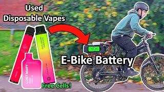 Powering an E-Bike using Disposable Vape Batteries