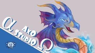 AQUATIC DRAGON - [TIMELAPSE] - [ORCHESTRAL AMBIENT] | Evolvana & JSolo - Axo Studio 