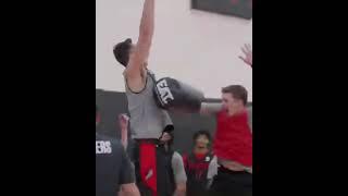 Shaedon sharpe and the Portland trailblazers first summer practice there looking good 