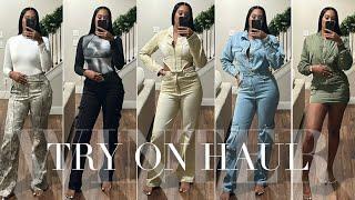 HUGE WINTER TRY ON HAUL 2023 | FASHION NOVA & PRETTY LITTLE THING