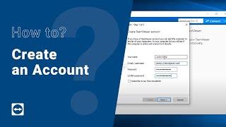 How to: Create an account
