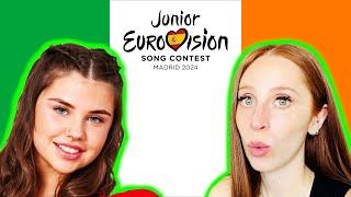 LET'S REACT TO IRELAND'S SONG FOR JUNIOR EUROVISION 2024 - ENYA COX DEMPSEY "LE CHÉILE"