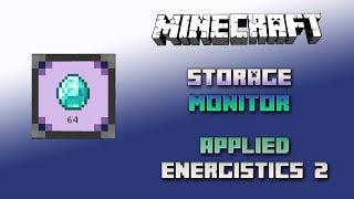 ME Storage Monitor  Minecraft Applied Energistics Tutorial 1.16.5  Deutsch / German  #Minecraft