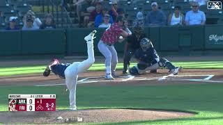 Jack Leiter first pro strikeout: 4/9/2022 (Double-A Arkansas)