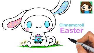 How to Draw Cinnamoroll Easter Bunny 