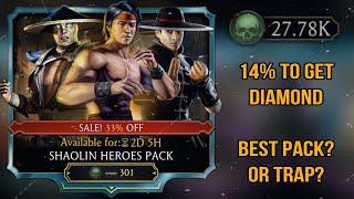 I spent over 26k souls for Shaolin Heroes Pack | MK Mobile | MK Mobile Valentine's day sales/offers