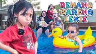 PERTAMA KALI LEIKA BERENANG BARENG ADIK BAYI LEXIE DAN ALEA BAYI TOMPEL