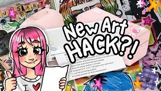 Can a PRINTER Decorate MY Sketchbook?!
