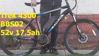 Custom Electric Bike Build: Trek 4300 Hardtail Mountain Bike Bafang BBS02 750w Mid Drive 52v 17.5ah