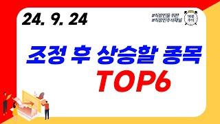 (TOP6) 조정 후 상승할 종목