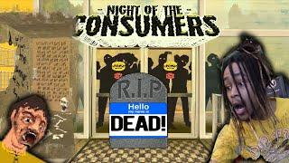 Night of the consumers | DEAD Employee Found | Secret Room in the Wall | Indie Game Lets play