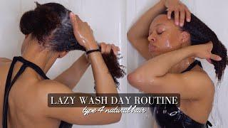 LAZY WASH DAY ROUTINE | Type 4 Natural Hair | AriannaLYF