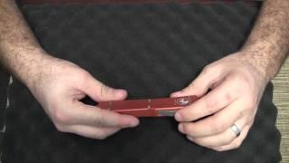 Microtech Ultratech 2010 with Orange & Red Handles (A Hollow Grind Video)