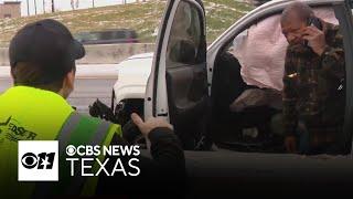 Icy roads wreak havoc in North Texas